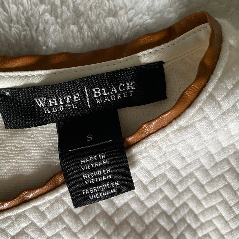 White House black market white/brown top